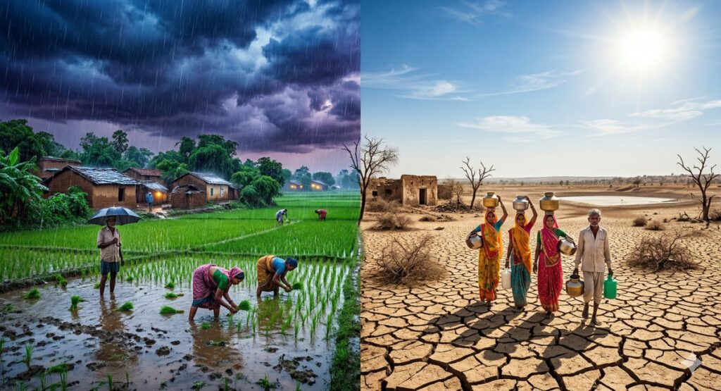 अल नीनो असर 2026 मॉनसून में कम बारिश का अनुमान