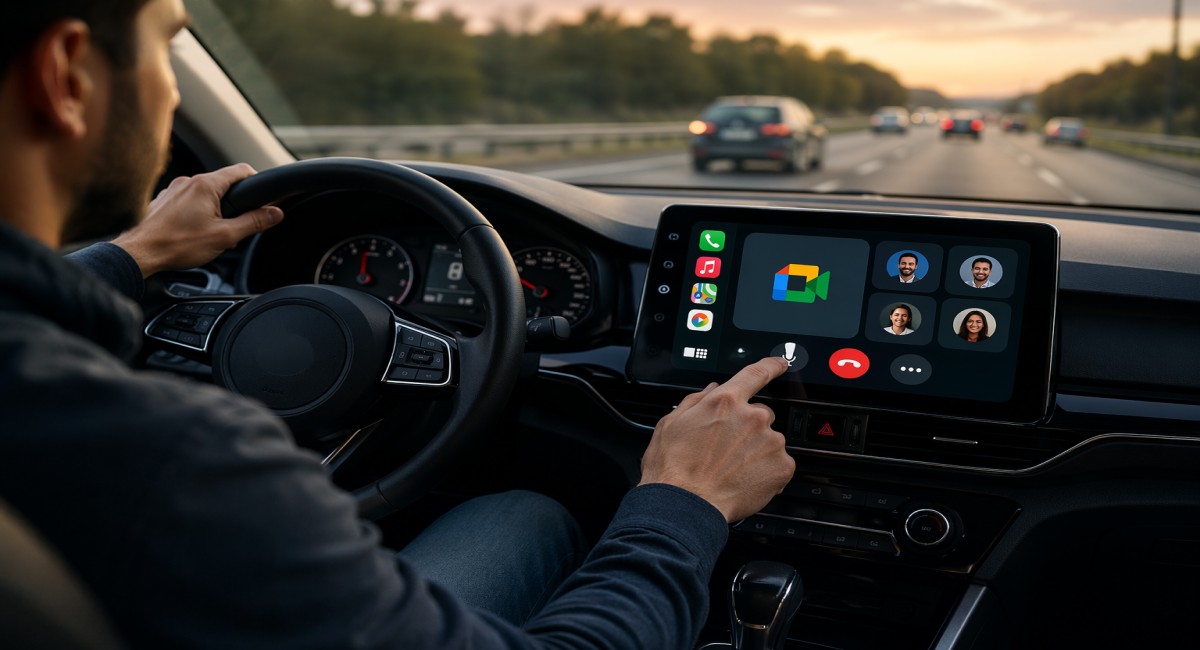 Google Meet अब Apple CarPlay पर, कार में मीटिंग जॉइन करें
