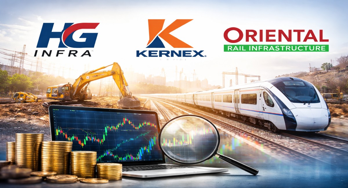बुधवार को इन 3 शेयरों में बड़ा एक्शन संभव, HG Infra, Kernex और Oriental Rail पर रखें नजर